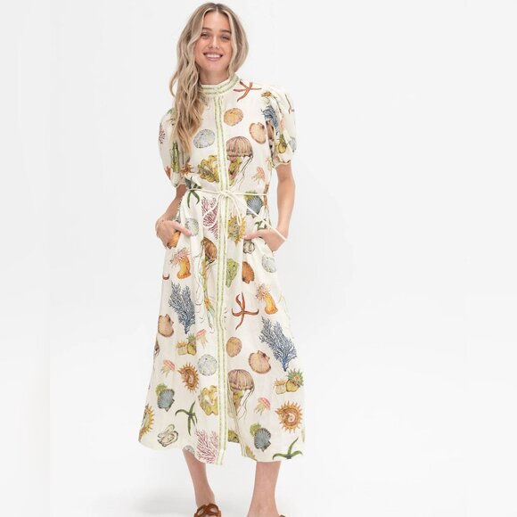 Alemaissea linen shirt dress